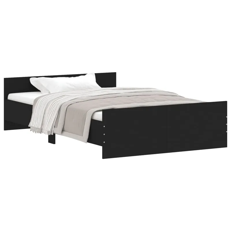 Estructura de cama con cabecero piecero blanco 120x200 cm - Descanso