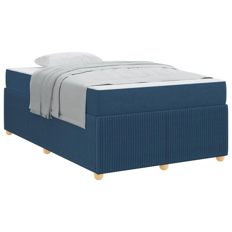Estructura de cama Doble matrimonial con colchón Gris oscuro 120 x 200 cm tela - Descanso