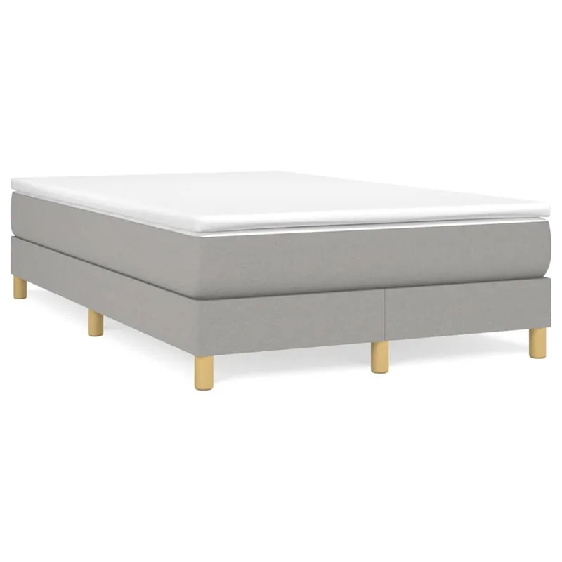 Estructura de cama Doble matrimonial - con somier tela crema 120x200 cm