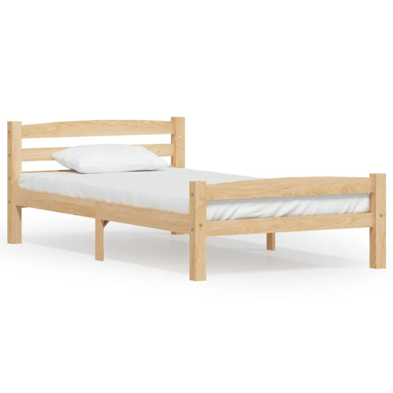 vidaXL Estructura de cama madera maciza pino marrón miel 90x200 cm - Descanso