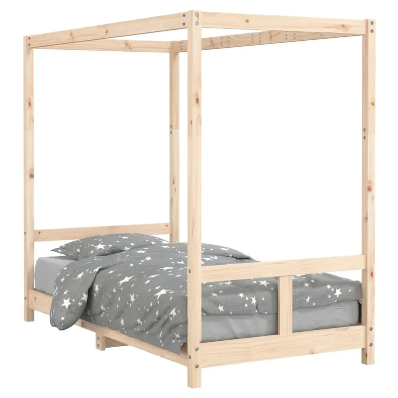 vidaXL Estructura de cama para niños madera maciza de pino 80x160 cm - Descanso