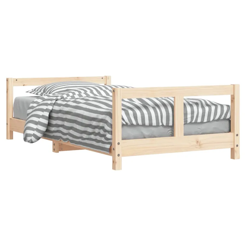 vidaXL Estructura de cama para niños madera maciza de pino 80x160 cm - Descanso