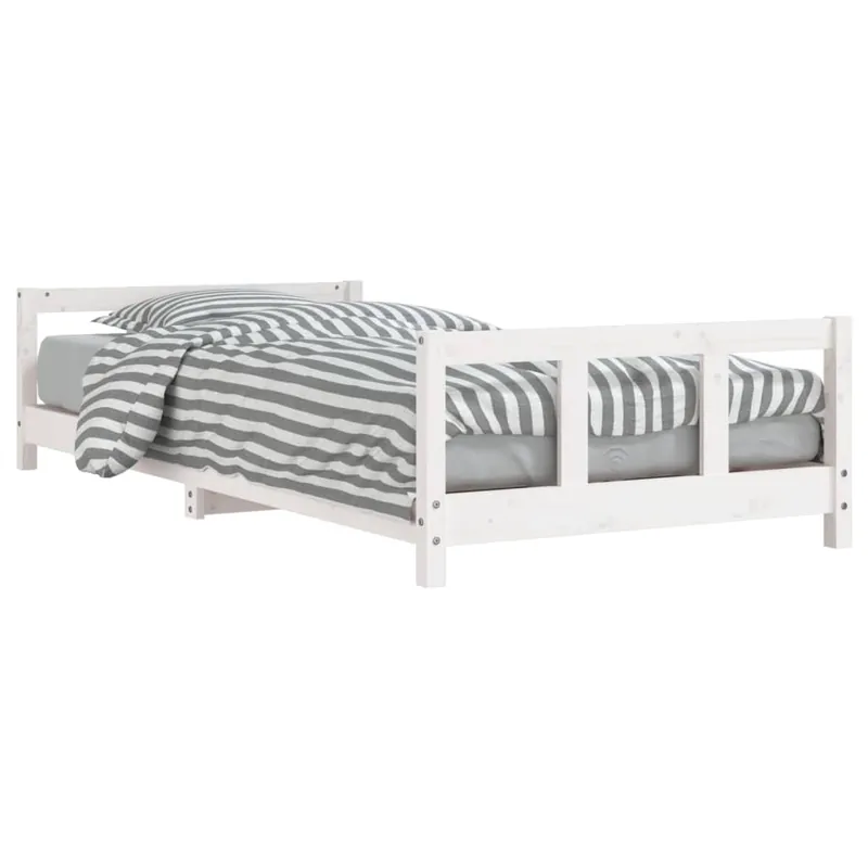 vidaXL Estructura de cama para niños madera de pino blanco 90x190 cm - Descanso