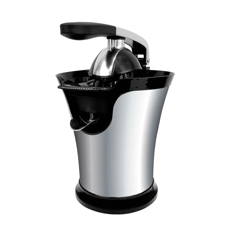 Exprimidor eléctrico Klack con palanca de presión 160W, boquilla antigoteo y regulador de pulpa - Cocina