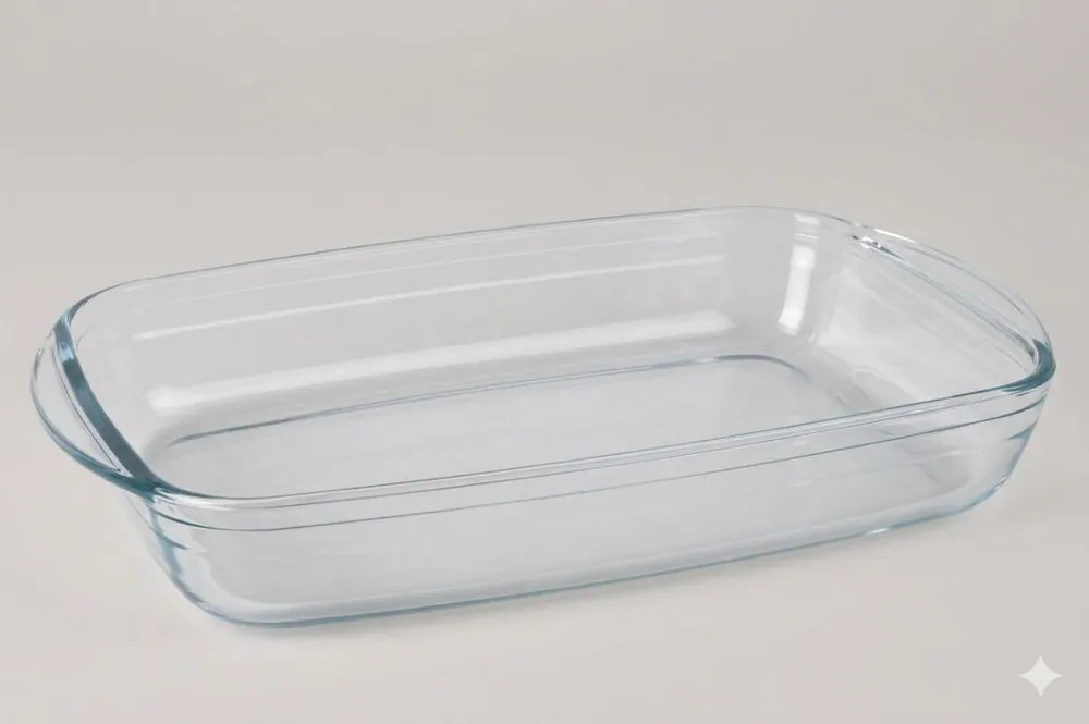 Fuente vidrio rectangular QUTTIN 23x15cm - Cocina