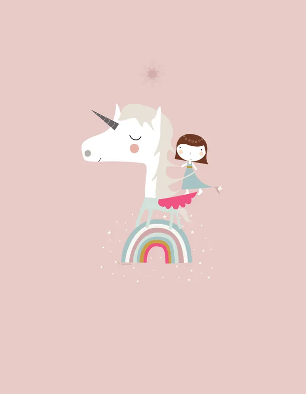 FUNDA NÓRDICA CUNA/MAXICUNA UNICORN PINK CUNA 60 CM - Bebé