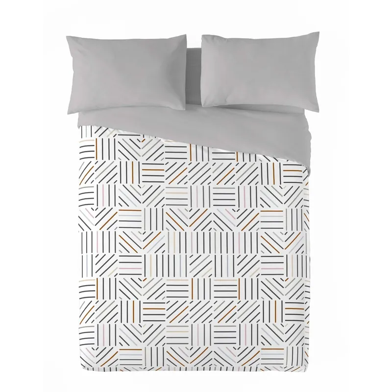 SANDAL - Funda Nórdica Estampada cama 90 - Algodón Extrasuave - Incluye 1 Funda de Almohada - TRAMES ÚNICO