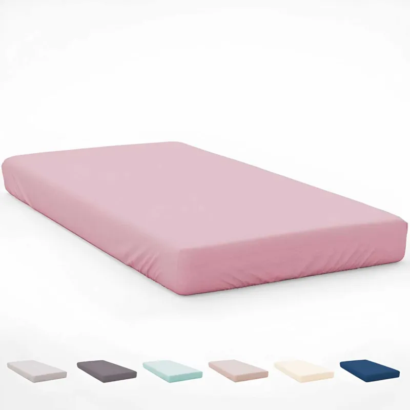 ICEHOME - Sábana bajera ajustable Cama 90 - Microfibra Poliéster - Fabricado en España - ROSA VIEJO