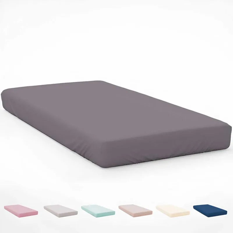 ICEHOME - Sábana bajera ajustable Cama 90 - Microfibra Poliéster - Fabricado en España - GRIS 7