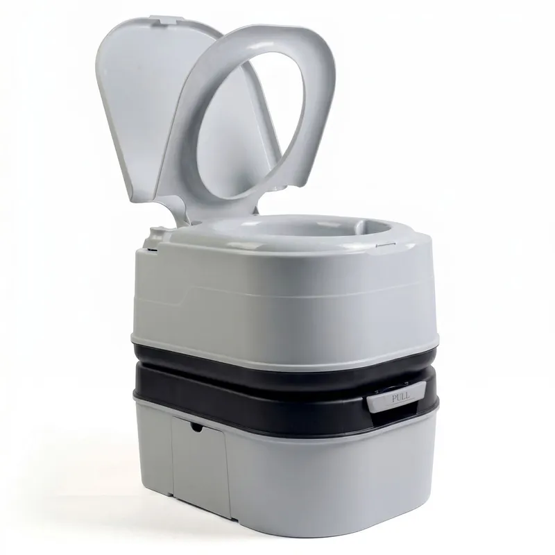 Briebe WC1195W WC Inodoro Portátil Químico Adultos 24L Camper, Camping, Auto Caravana Vater Descarga Agua 20L, , Blanco - Baño