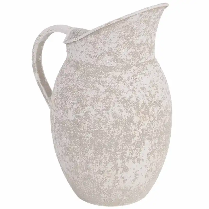 Jarrón de metal gris 22x16x27 cm - Decoración