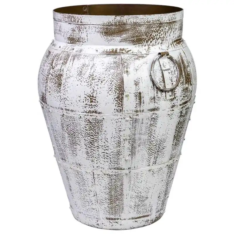 Jarrón Alexandra House Living Blanco Madera de mango 45 x 60 x 45 cm - Decoración