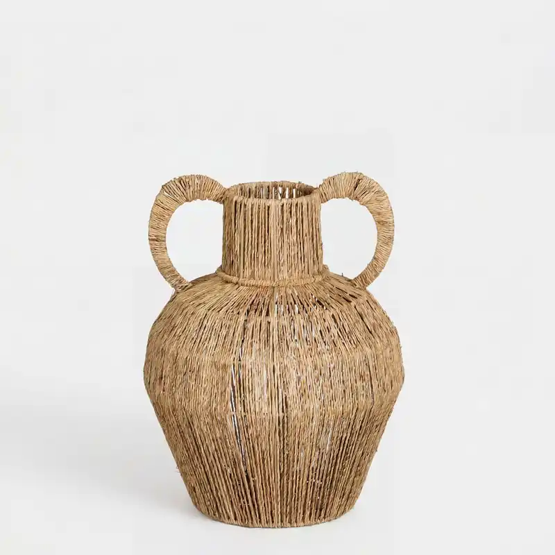 Jarrón NALA en yute 38cm color natural - Decoración