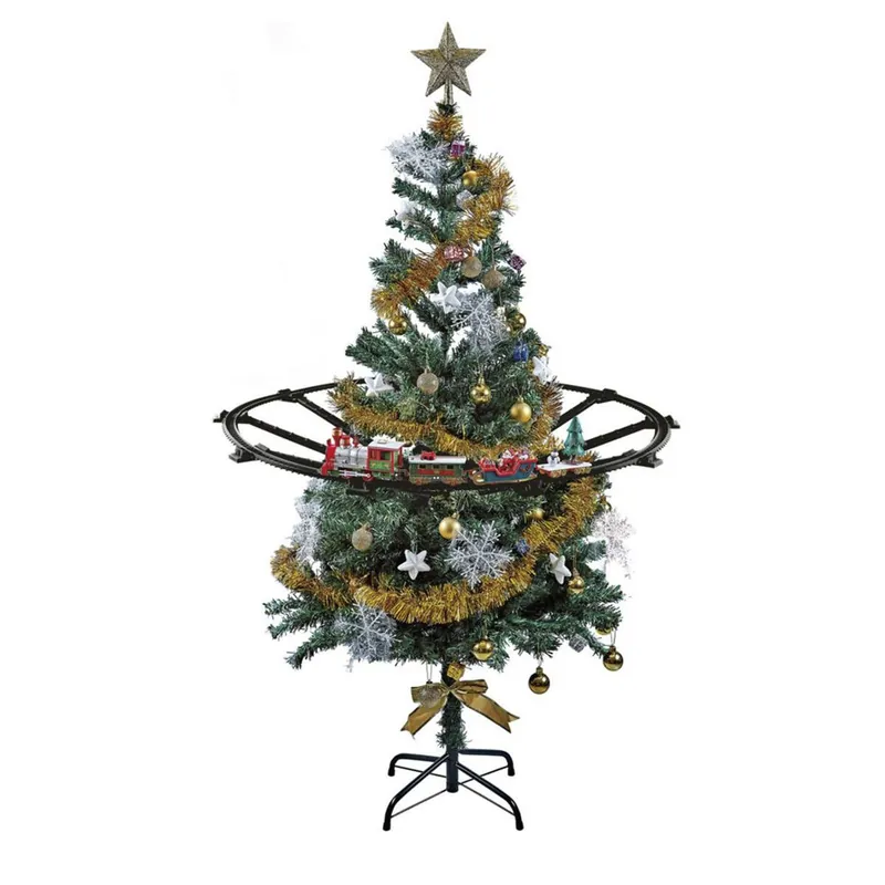 Well Home Juego de Tren de Navidad de 23 Piezas con luces y sonidos con una vía de 274cm - Decoración