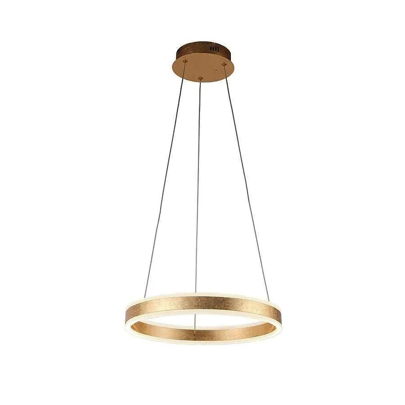lampara de techo aluminio color dorado serie helia 50cm - Decoración