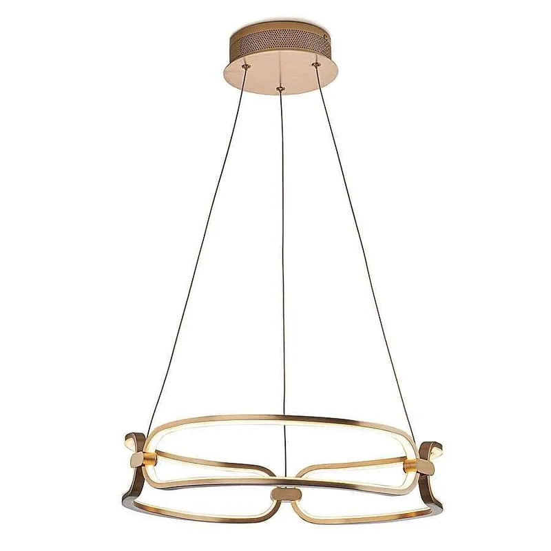 lampara de techo aluminio color dorado serie 0cm - Decoración