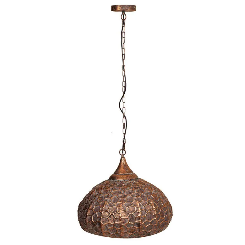 Lámpara de techo de metal dorada 49x49x39/100 - Decoración