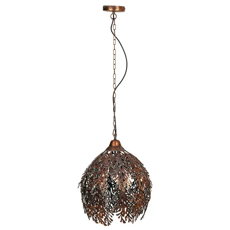 Lámpara de techo de metal dorada 41x41x54/115 - Decoración