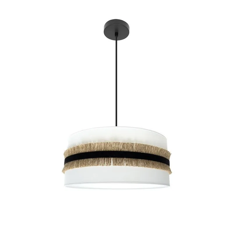 lampara de techo metal color blanco serie angola 50cm - Decoración
