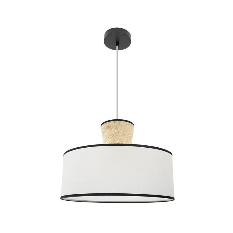 lampara de techo metal color blanco serie camboya 50cm - Decoración