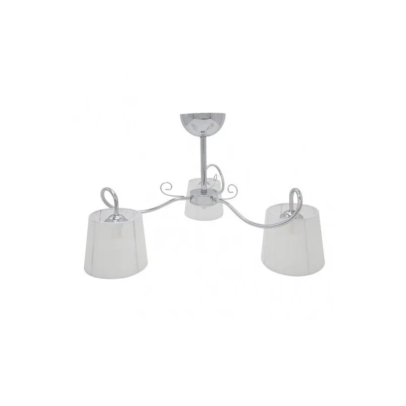 lampara de techo metal color cromo serie cuzco 60cm - Decoración