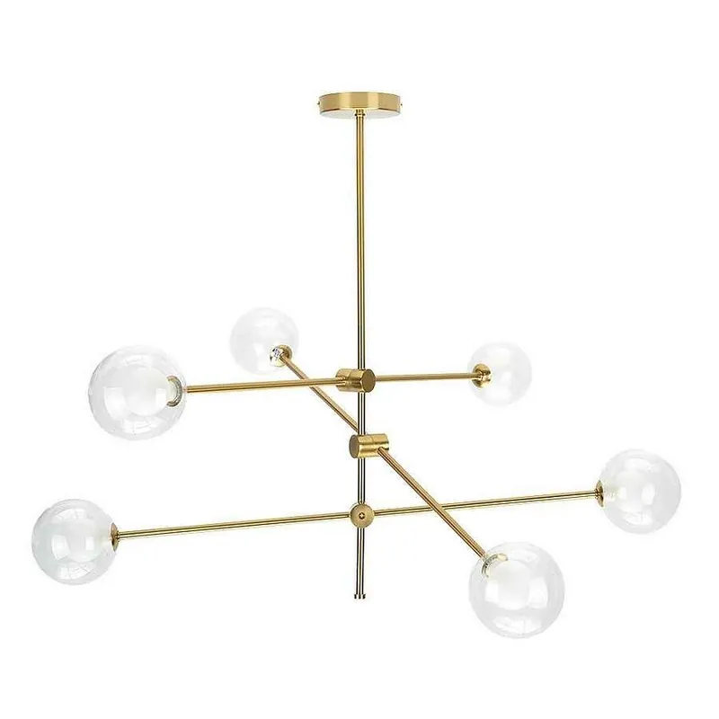 lampara de techo metal color dorado serie jerusalen 90cm - Decoración