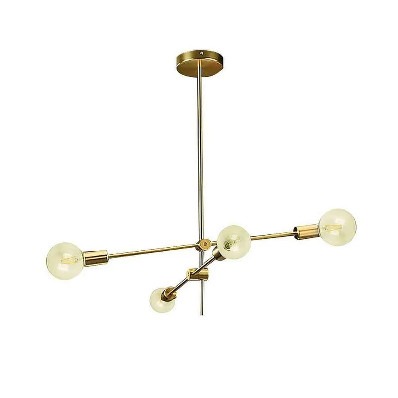lampara de techo metal color dorado serie jerusalen 71cm - Decoración