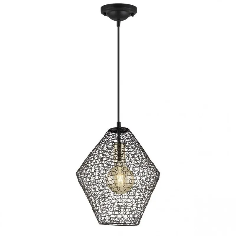 lampara de techo metal color negro serie masai 27cm - Decoración