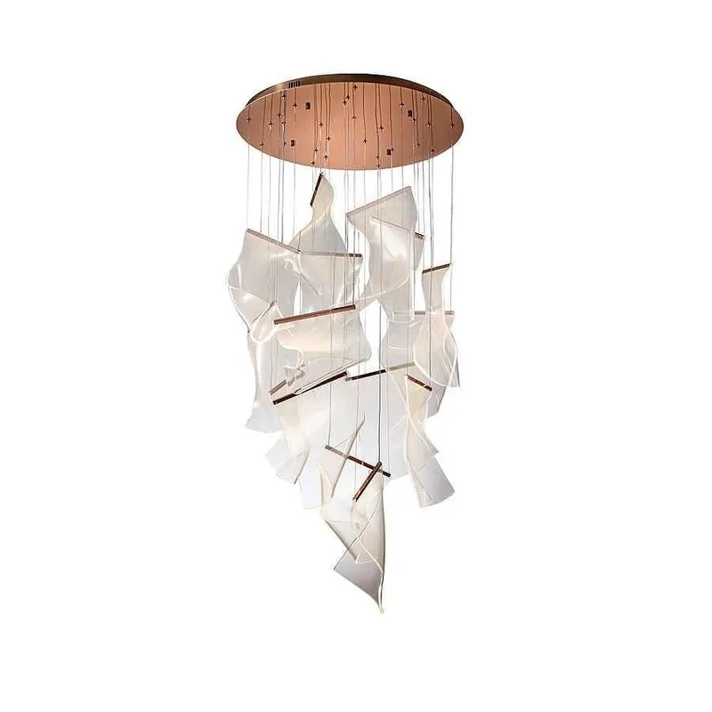 lampara de techo metal color dorado serie cm - Decoración