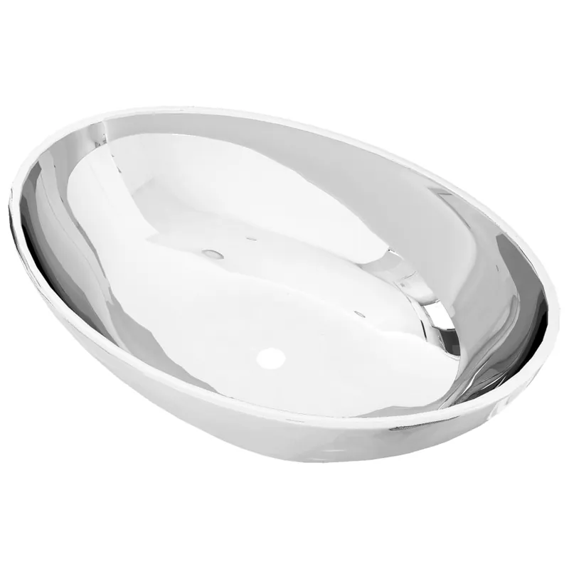 vidaXL Lavabo de cerámica plateado 40x33x13,5 cm - Baño