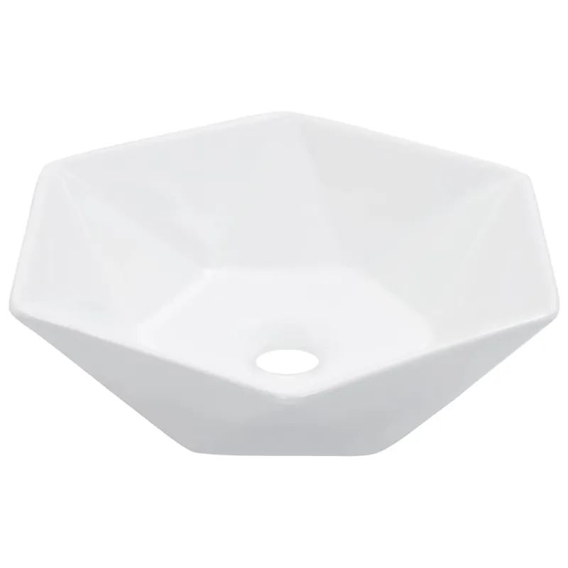 vidaXL Lavabo 41x36,5x12 cm cerámica blanco - Baño