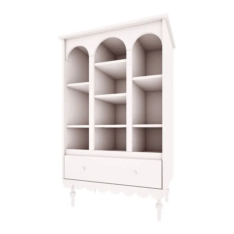 Wood Luck Babushka Blanco Librería de 1 cajón - Muebles