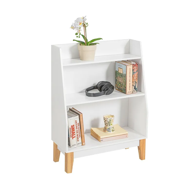 Librería Infantil para Niños con 3 estantes Estantería Estándar Infantil 60 x 25 x 80 cm KMB47-W SoBuy