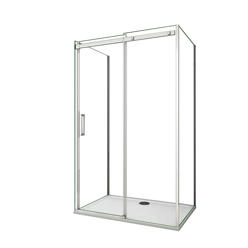 AICA Mampara de ducha corredera+dos paneles laterales,vidrio antical 8mm 700x1000x700x1950mm - Baño