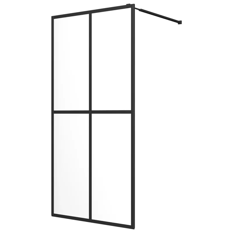 vidaXL Mampara de ducha vidrio templado transparente 80x195 cm - Baño