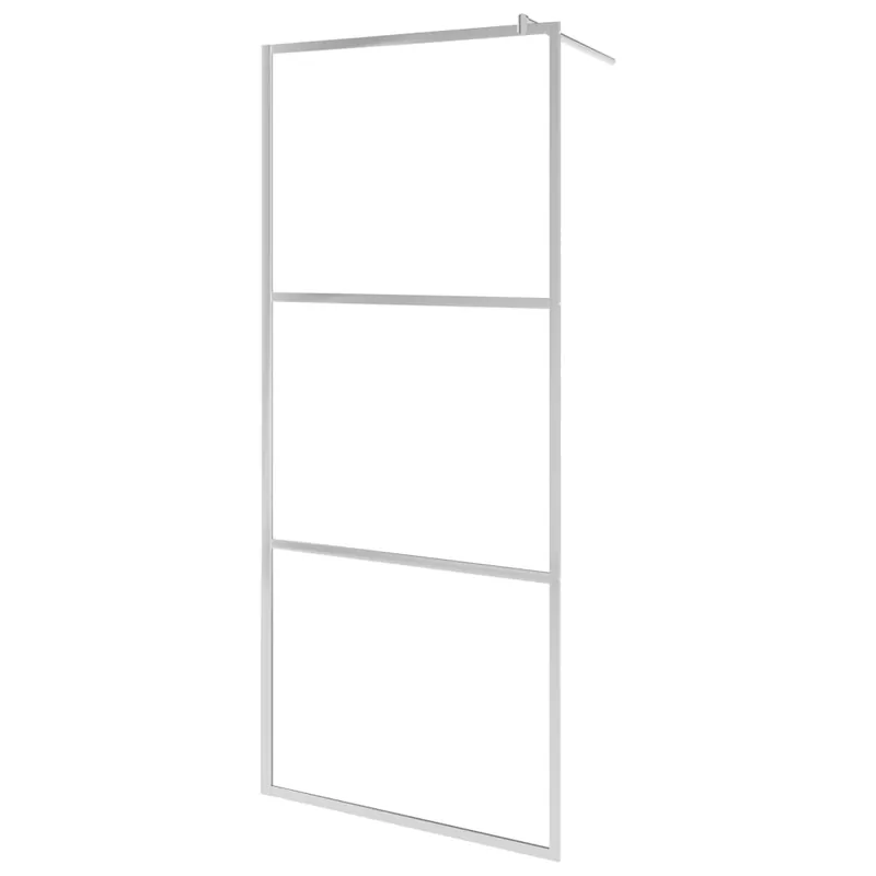 vidaXL Mampara de ducha accesible vidrio ESG esmerilado 80x195 cm - Baño