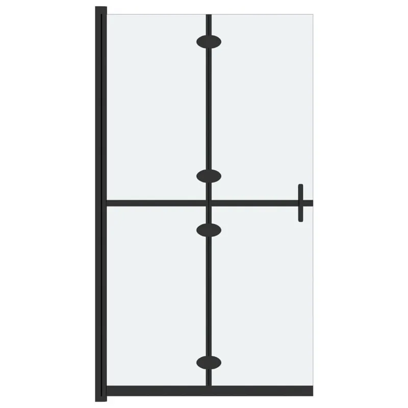 vidaXL Mampara de ducha plegable vidrio ESG esmerilado 70x190 cm - Baño