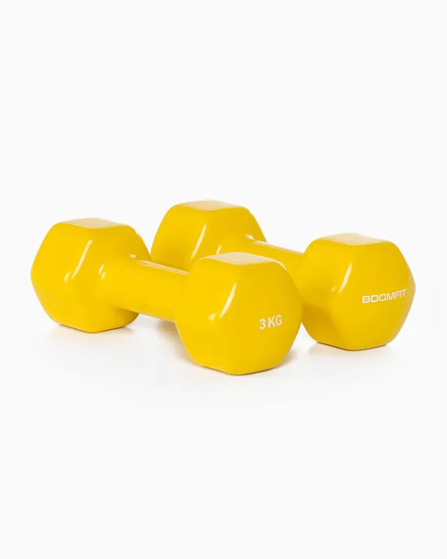 Mancuernas de Vinilo 3Kg (Pareja) - BOOMFIT