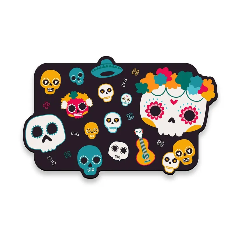 Mantel individual Catrinas Catrinas - Negro - 30x40 cm