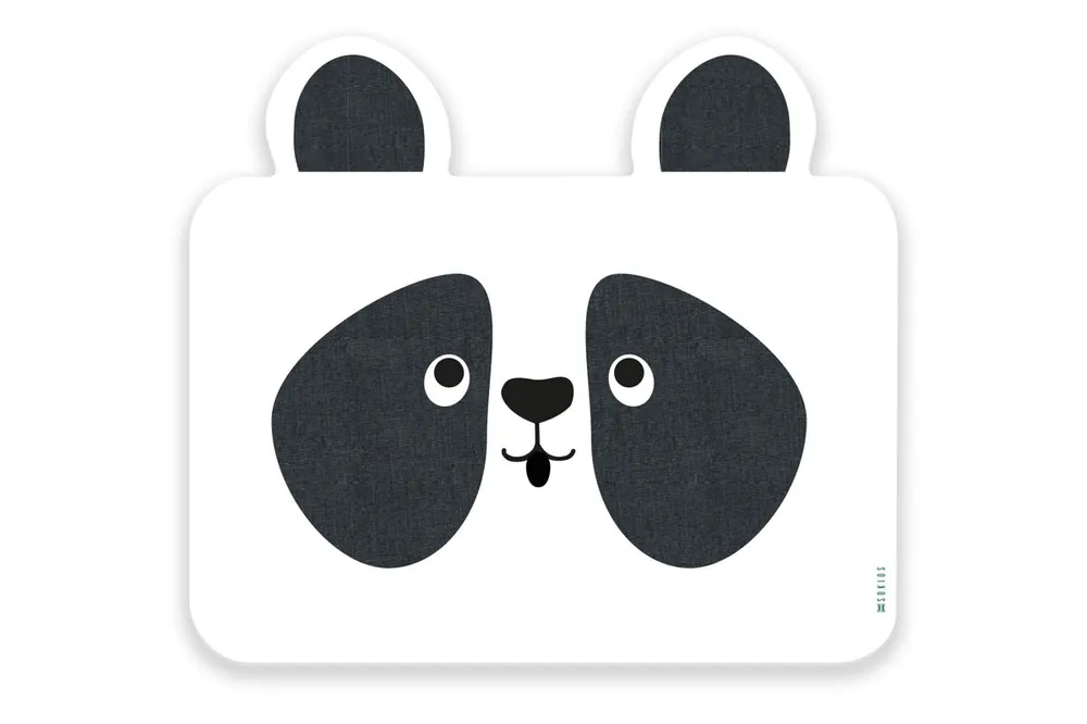 Mantel individual Infantil Panda Panda - Blanco - 30x46 cm