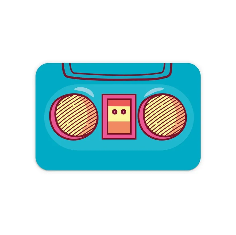 Mantel individual Infantil Radio Radio - Azul - 30x46 cm