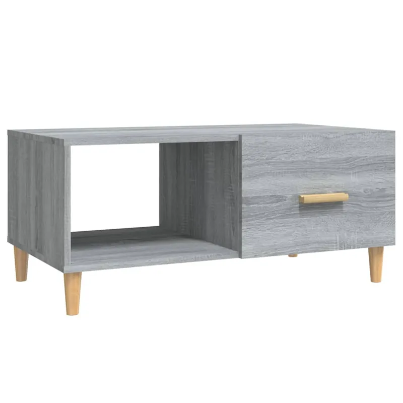 Mesa de Café - Mesa de Centro madera de ingeniería gris Sonoma 89,5x50x40 cm