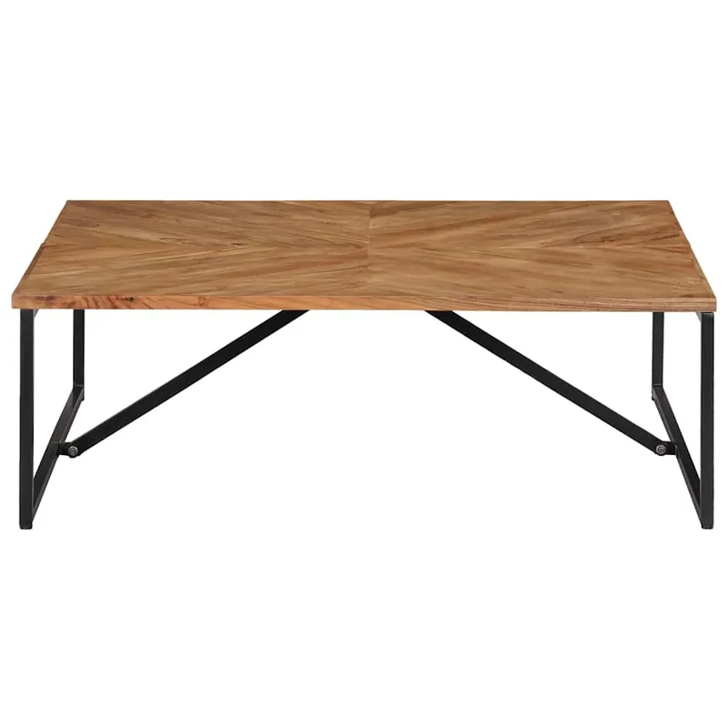 Mesa de Café - Mesa de Centro madera maciza de acacia 110x110x36 cm