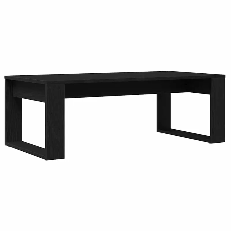 Mesa de Café Roble negro 102 x 50 x 35 cm Madera contrachapada - Muebles