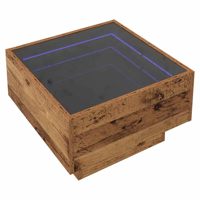 Mesa de Café Madera vieja 50 x 50 x 30 cm Madera contrachapada - Muebles
