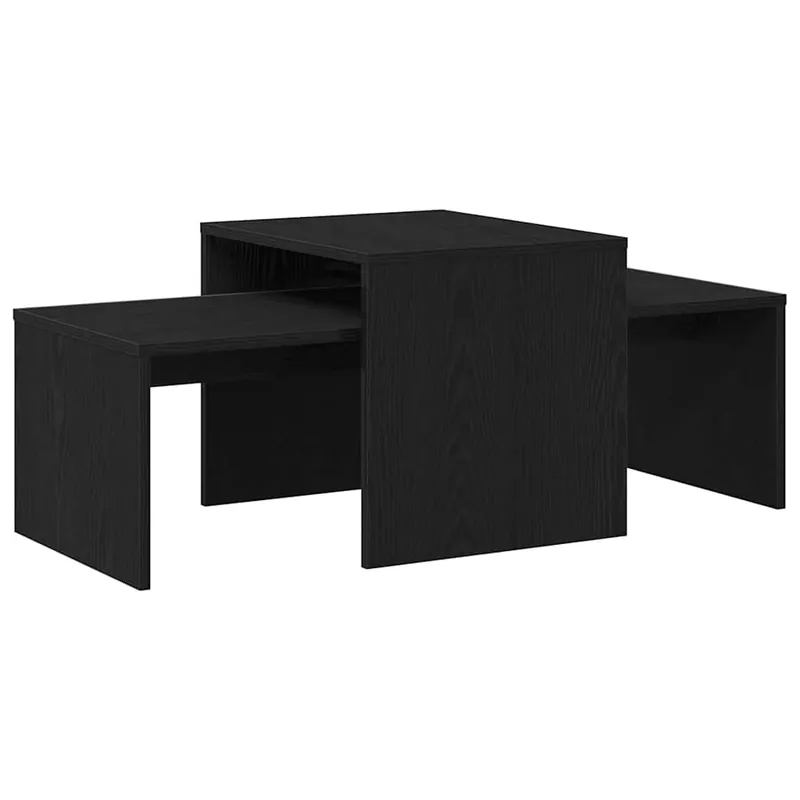 Mesas Nido Roble negro 100 x 48 x 40 cm Madera contrachapada - Muebles