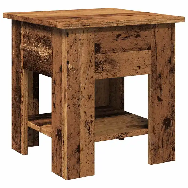 Mesa de Café Roble negro 40 x 40 x 42 cm Madera contrachapada - Muebles