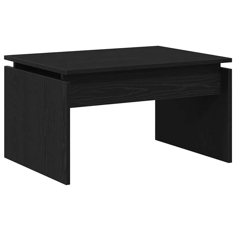 Mesa de Café Roble Negro 68 x 38 x 50 cm Madera contrachapada - Muebles