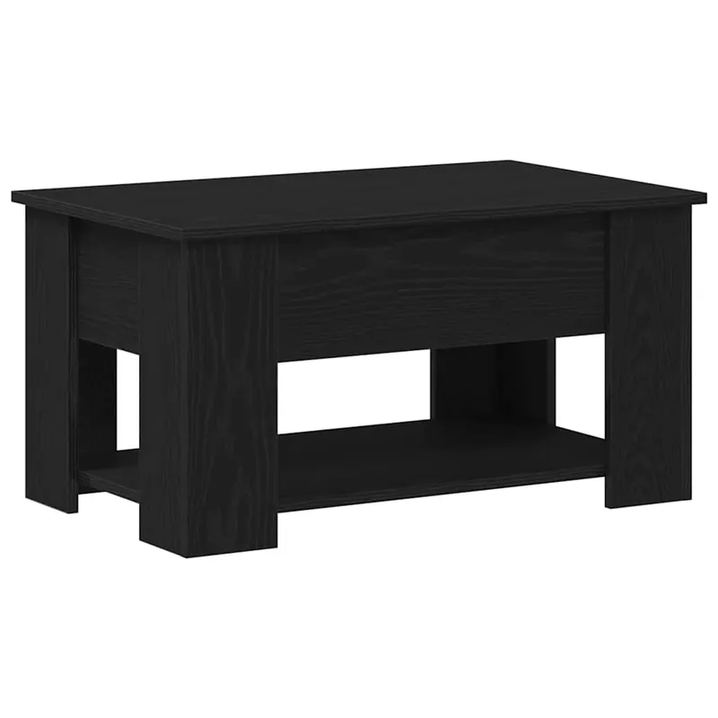 Mesa de Café Roble negro 79 x 49 x 41 cm Madera contrachapada - Muebles