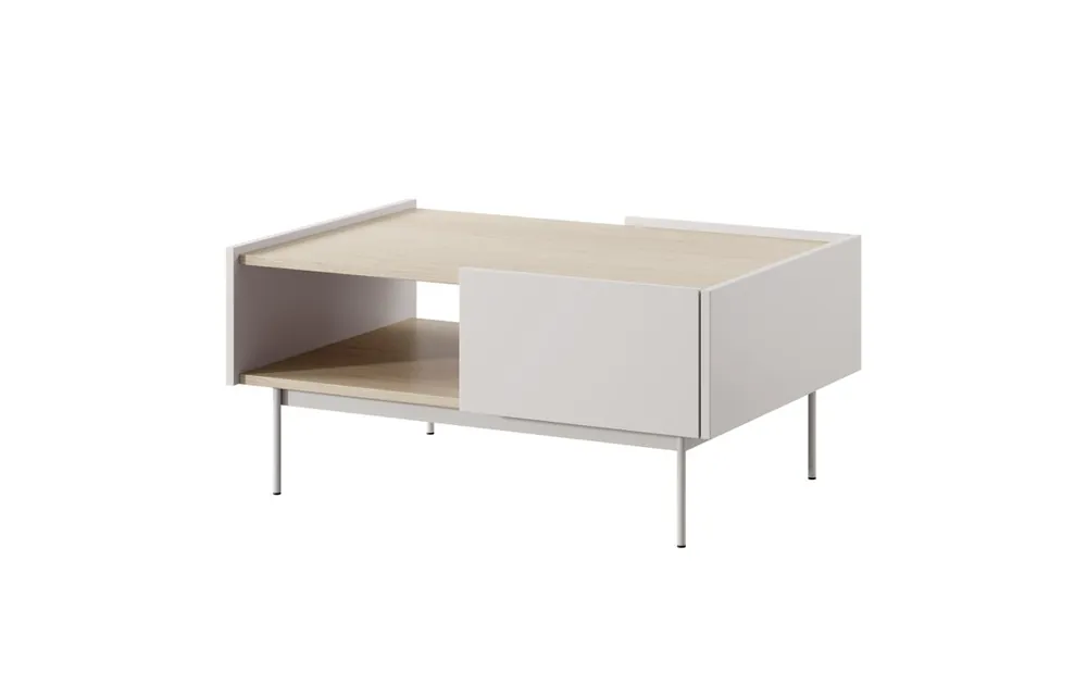 Mesa de centro COLOR 97x65x45 Beige - Muebles